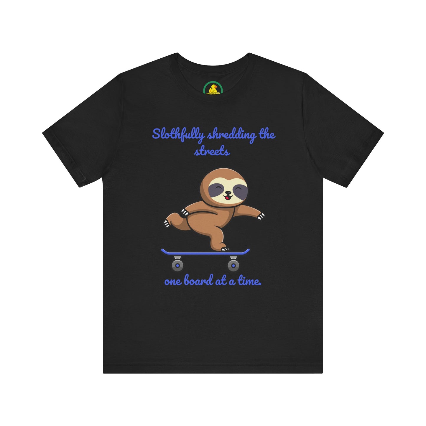 'Sloth Skateboarding Tee' Unisex T-Shirt